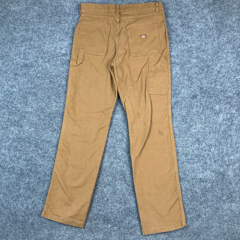 Dickies Pants Boys Size 16 Brown Carpenter Workwear‎ Relaxed Fit